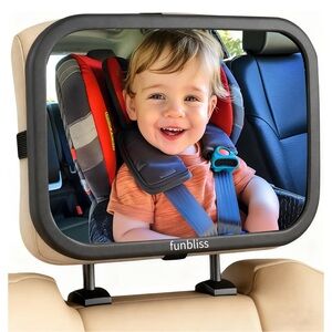 Fun Bliss Baby Car Mirror - Black
